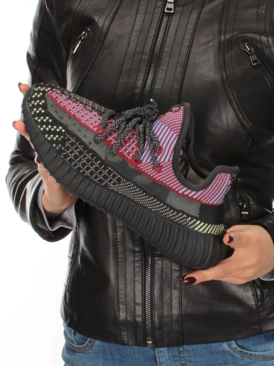 05-B557-3 BLACK Кроссовки женские (текстиль)