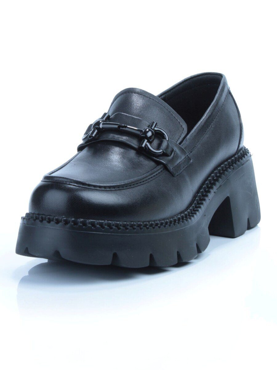 03-5936 BLACK Лоферы женские (натуральная кожа)