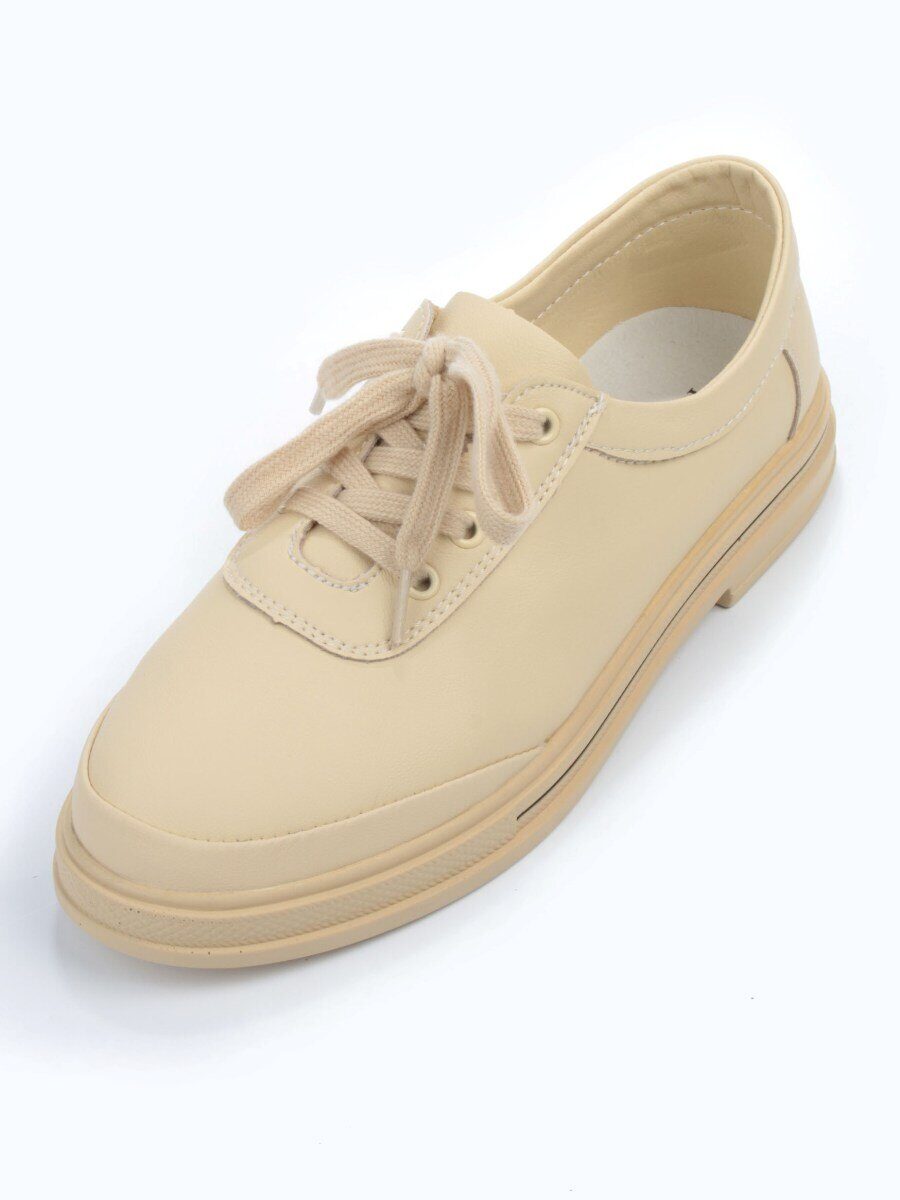 03-PDXL 95-3 BEIGE Полуботинки спортивные женские (натуральная кожа)