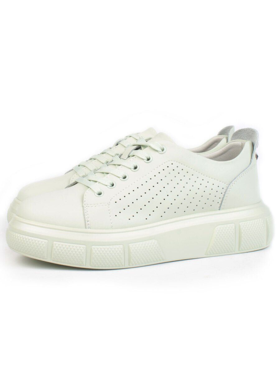 05-DXT51-5 LT. GREEN Кроссовки женские (натуральная кожа)