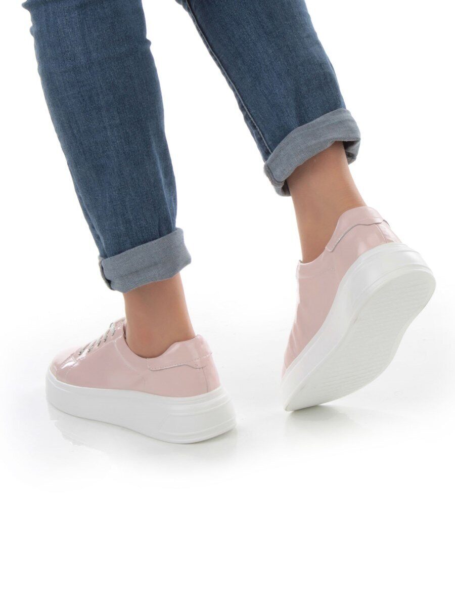 05-PDD215-5 LT. PINK Кроссовки женские (натуральная кожа)