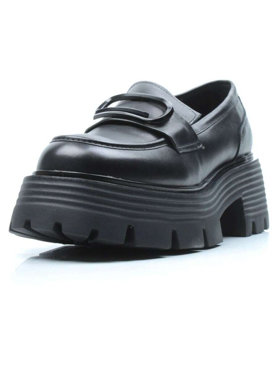 03-5932 BLACK Лоферы женские (натуральная кожа)