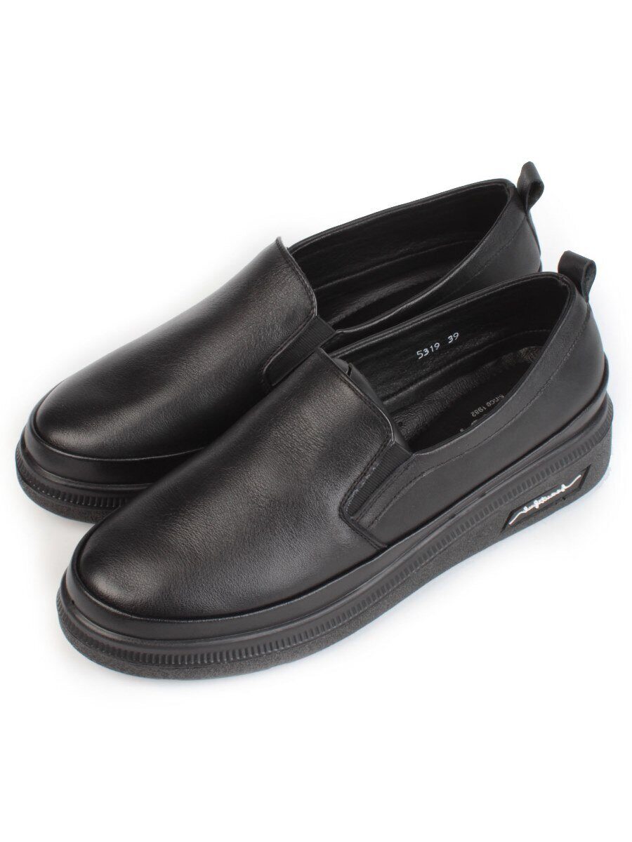 03-5319 BLACK Полуботинки женские (натуральная кожа)