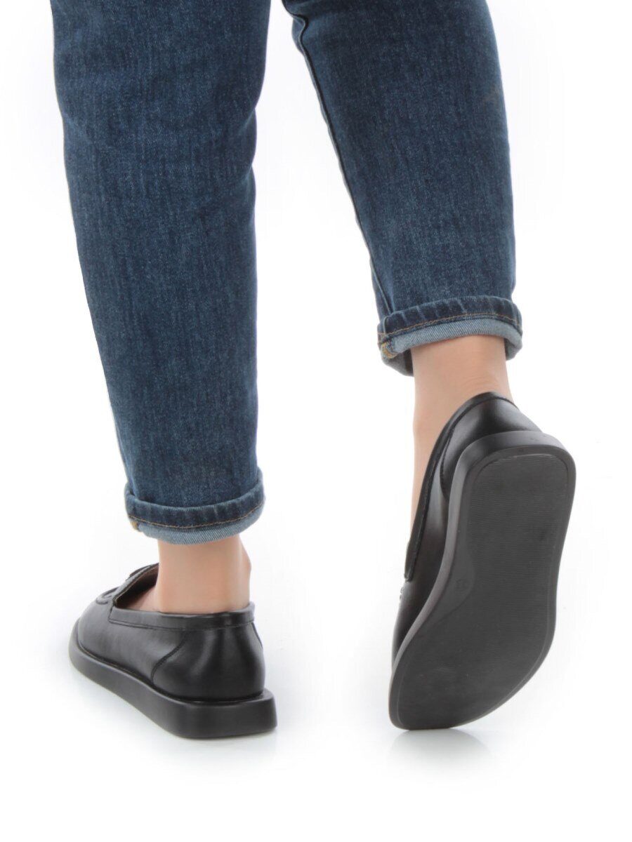 03-HY3-1D BLACK Полуботинки женские (натуральная кожа)