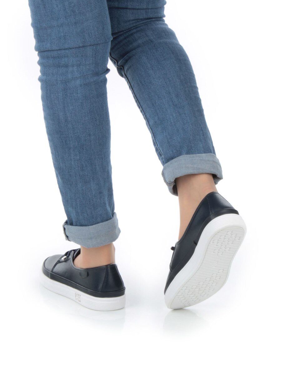 03-A5657-1 DK. BLUE Полуботинки женские (натуральная кожа)