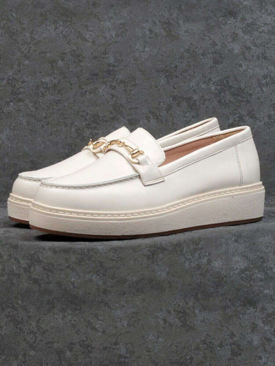 03-5062-6 BEIGE Лоферы женские (натуральная кожа)