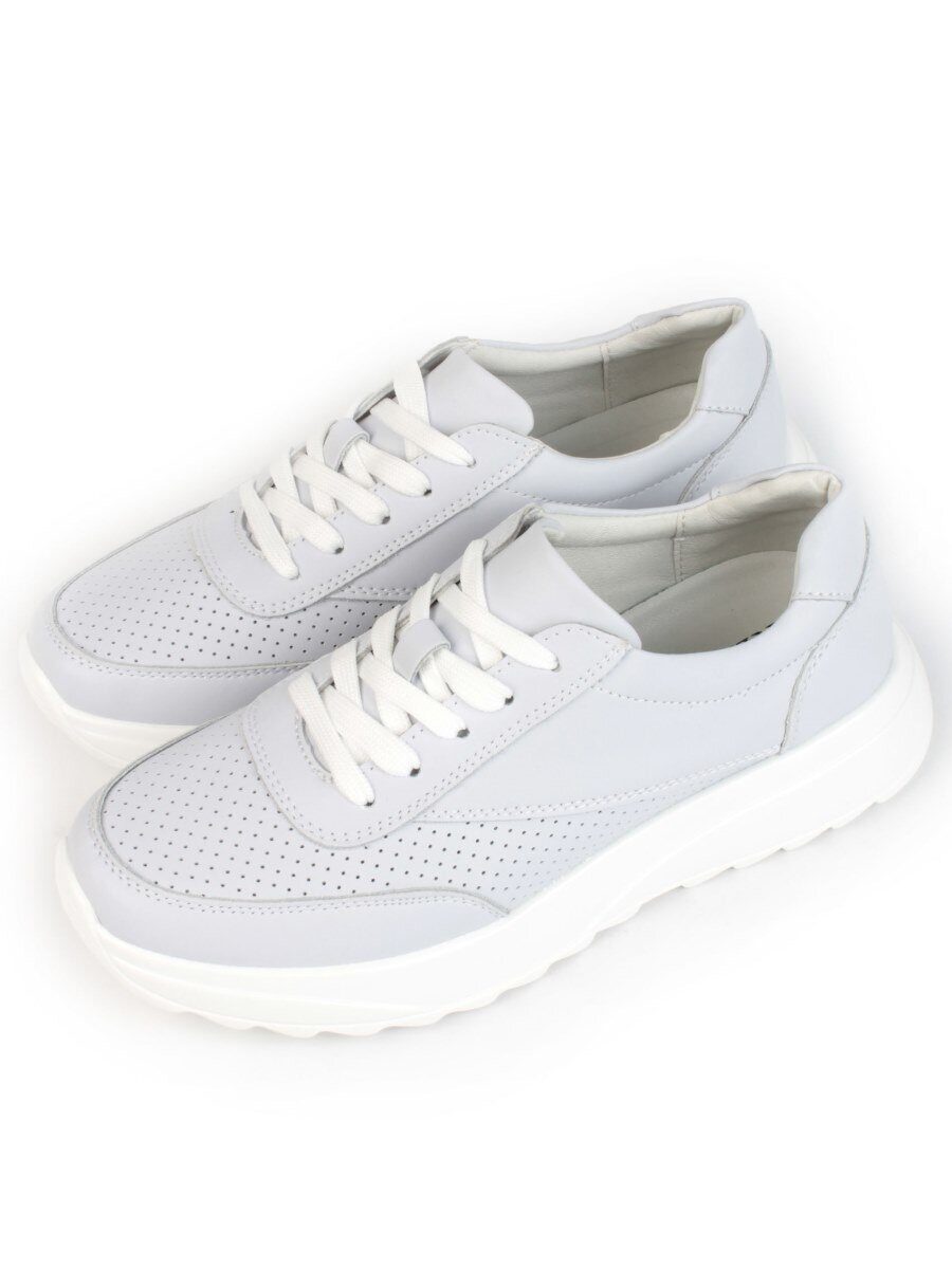 05-SD2-3D GRAY/PURPLE Кроссовки женские (натуральная кожа)