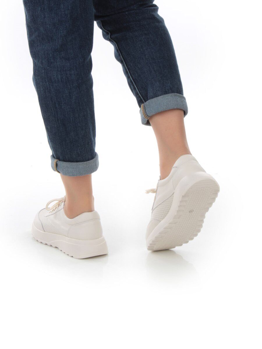 05-SD2-1D LT. BEIGE Кроссовки женские (натуральная кожа)