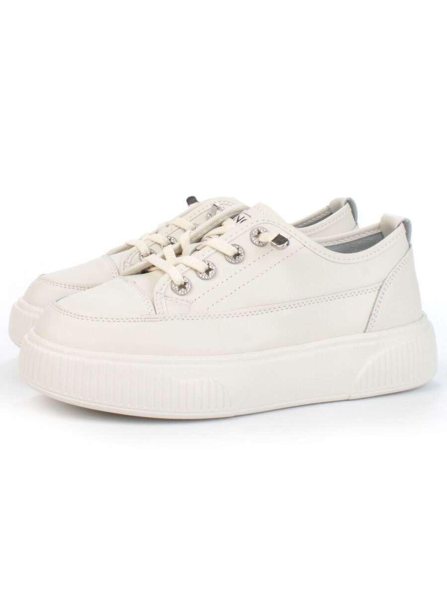 05-SD8-2D BEIGE Кроссовки женские (натуральная кожа)