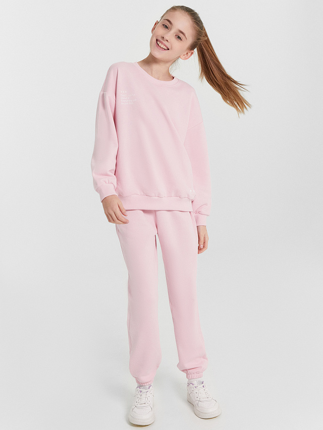 Свитшот для девочек розовый