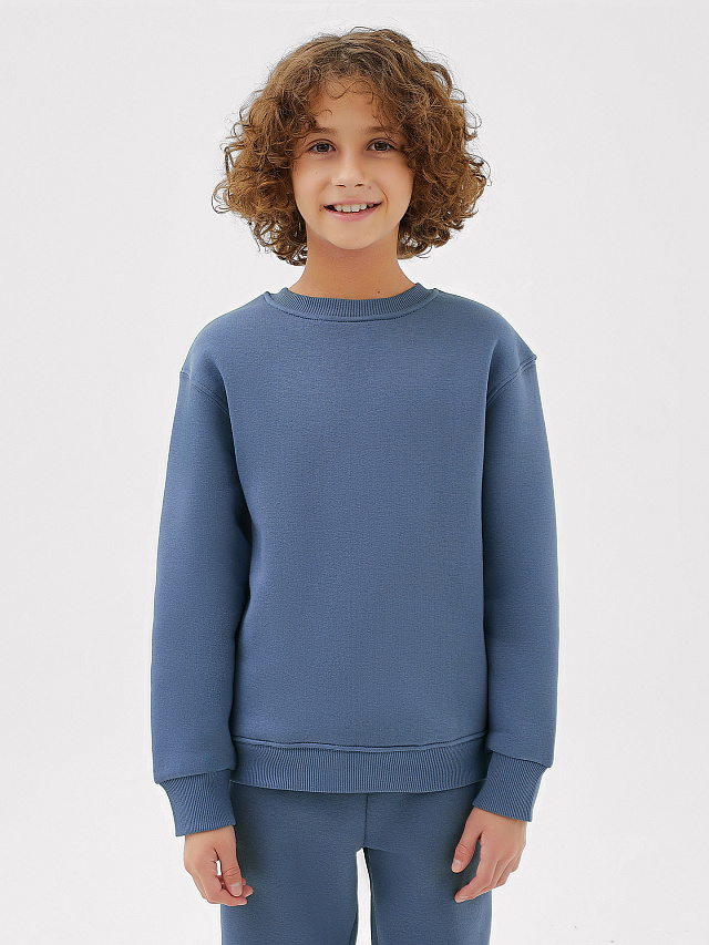 Комплект для мальчиков (джемпер, брюки) в синем цвете