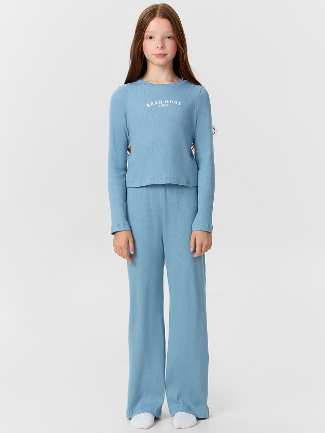 КОМПЛЕКТ ДЛЯ ДЕВОЧЕК (ЛОНГСЛИВ, БРЮКИ)