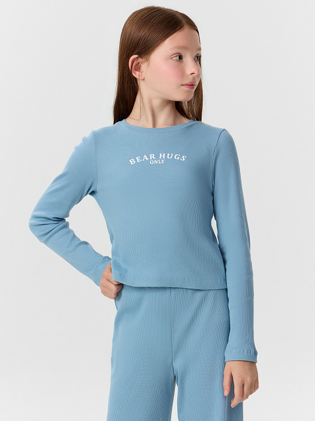 КОМПЛЕКТ ДЛЯ ДЕВОЧЕК (ЛОНГСЛИВ, БРЮКИ)