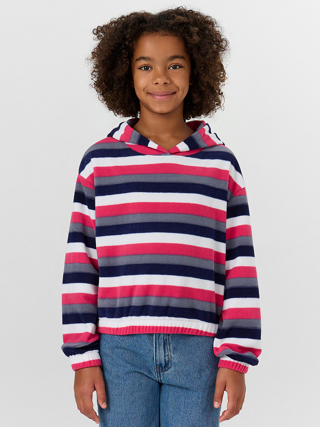 Худи для девочек в полоску