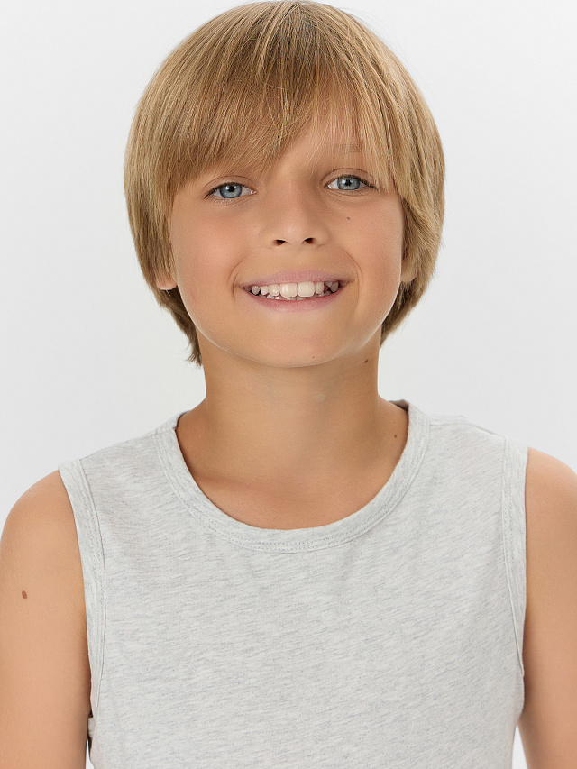 Базовая хлопковая майка в оттенке