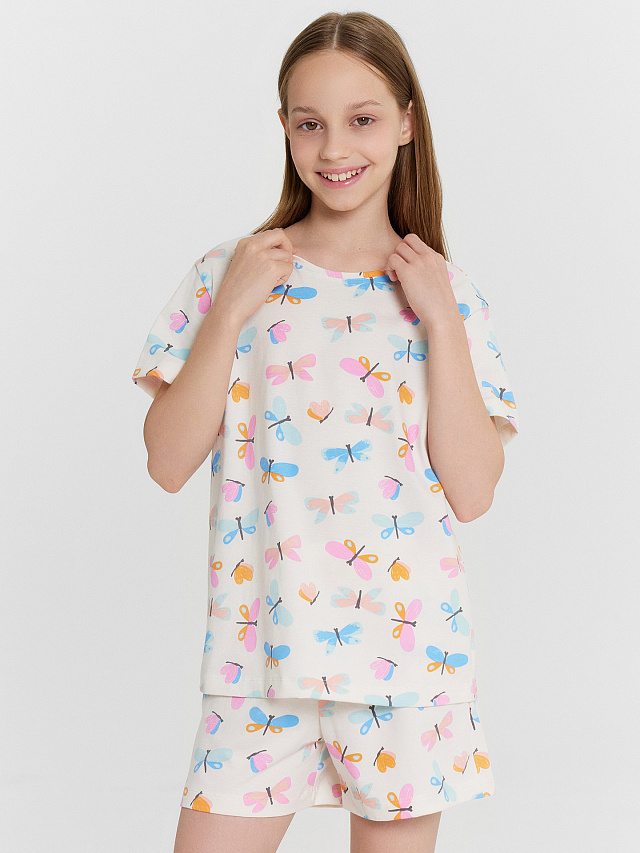 КОМПЛЕКТ ДЛЯ ДЕВОЧЕК (ФУТБОЛКА, ШОРТЫ)