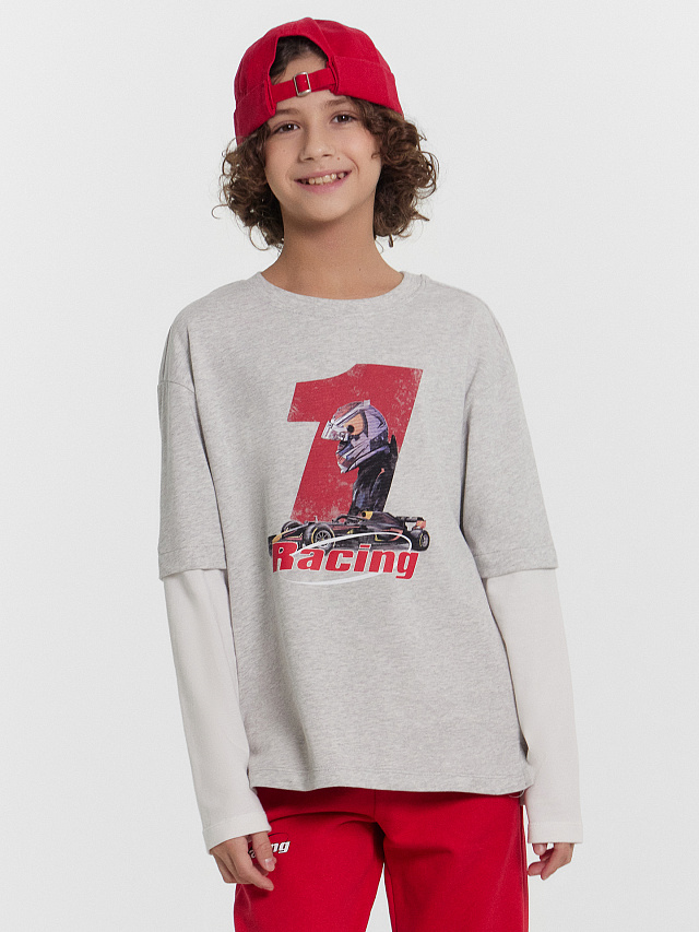 Джемпер для мальчиков с надписью