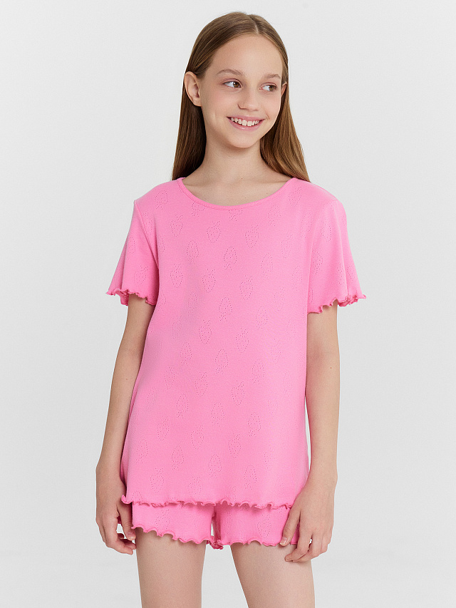 КОМПЛЕКТ ДЛЯ ДЕВОЧЕК (ФУТБОЛКА, ШОРТЫ)