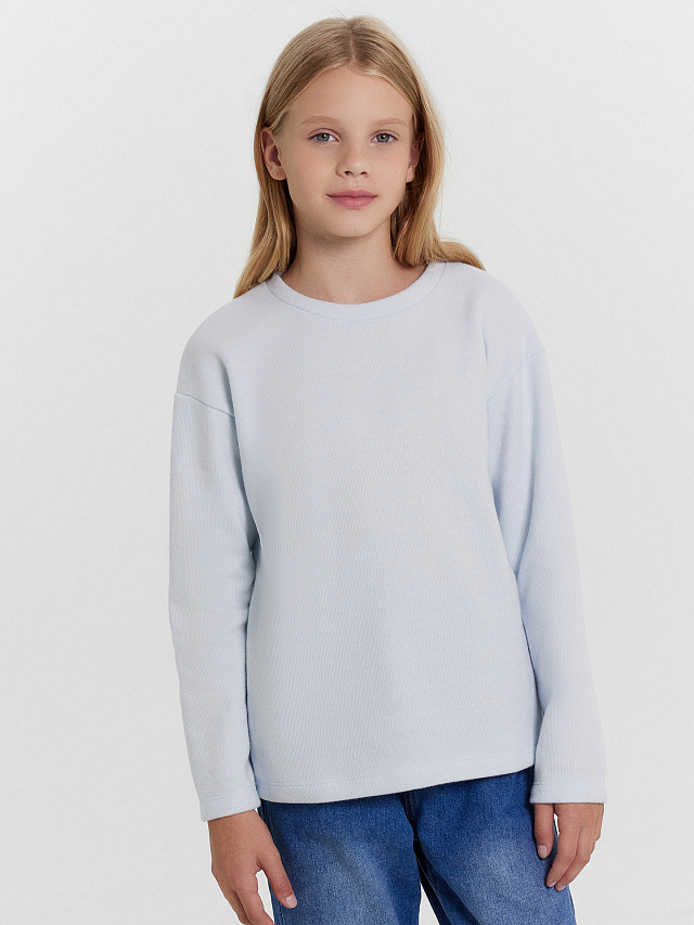 Джемпер для девочек в нежно-голубом цвете