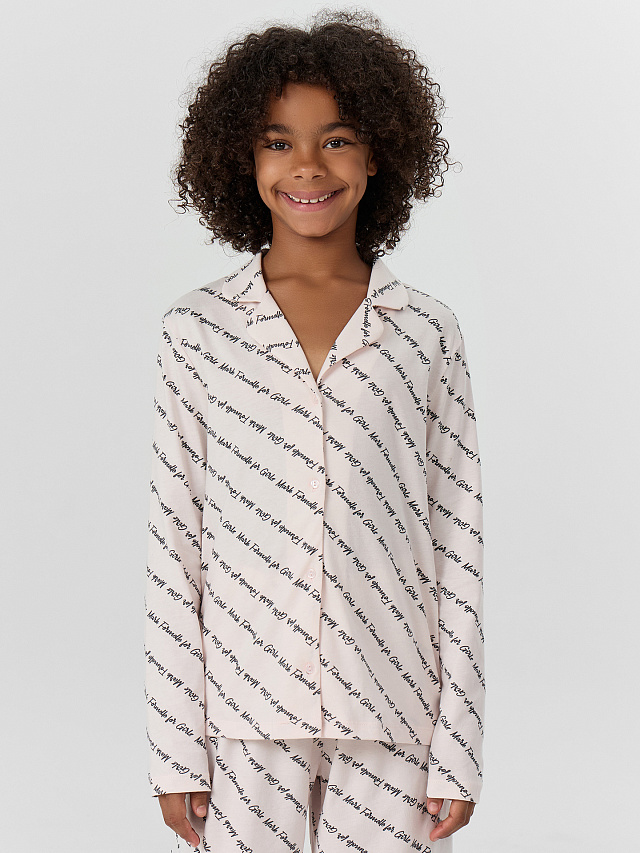 КОМПЛЕКТ ДЛЯ ДЕВОЧЕК (РУБАШКА, БРЮКИ)