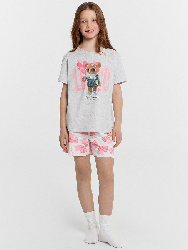 КОМПЛЕКТ ДЛЯ ДЕВОЧЕК (ФУТБОЛКА, ШОРТЫ)