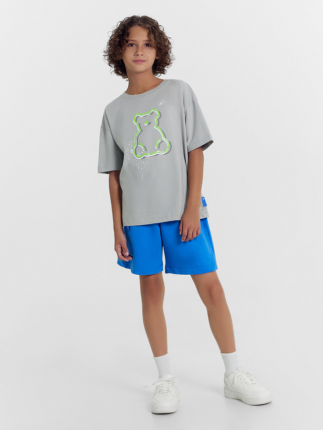 Шорты для мальчиков в ярко-голубом цвете