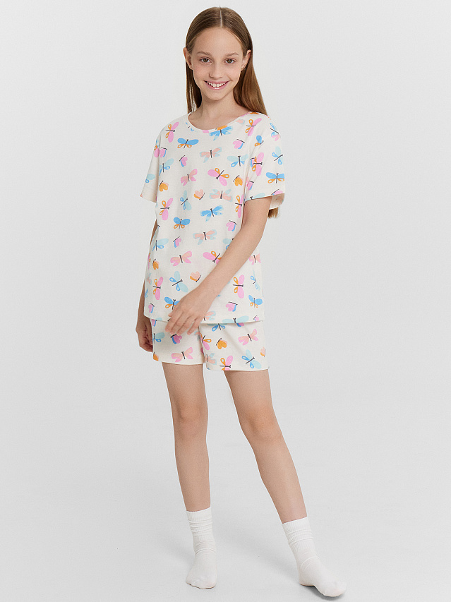 КОМПЛЕКТ ДЛЯ ДЕВОЧЕК (ФУТБОЛКА, ШОРТЫ)