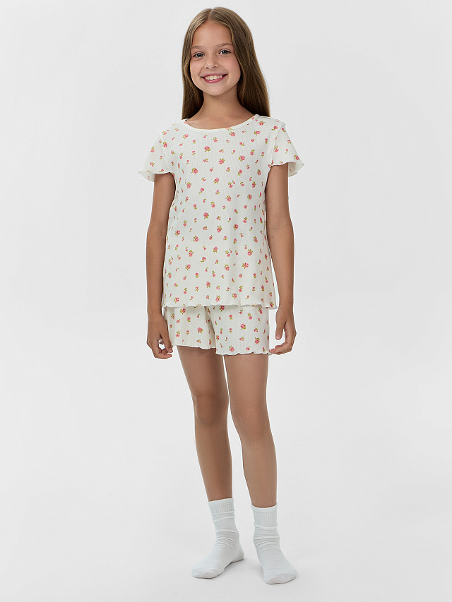 КОМПЛЕКТ ДЛЯ ДЕВОЧЕК (ФУТБОЛКА, ШОРТЫ)