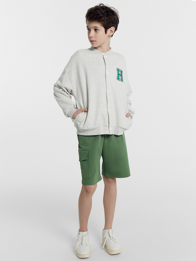 Шорты для мальчиков в зеленом цвете