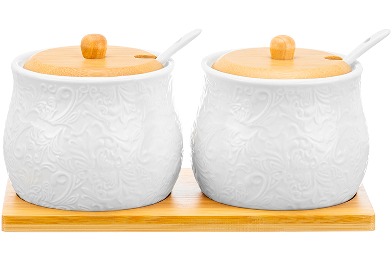 БЫЛО 944 руб!! Набор 2 банок д/хранения 320 мл 19,5*10*9,5 см