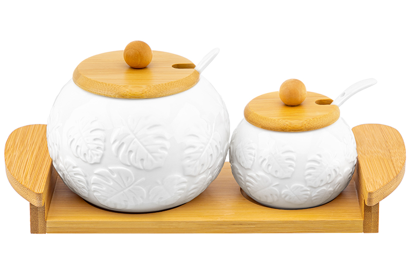 БЫЛО 1306 руб!! Набор - сахарница 550 мл + солонка 170 мл 27*11,5*12 см