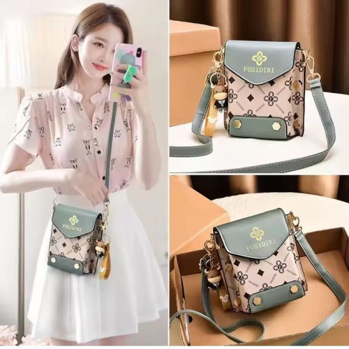 Женская кожаная сумка C-933 GREEN