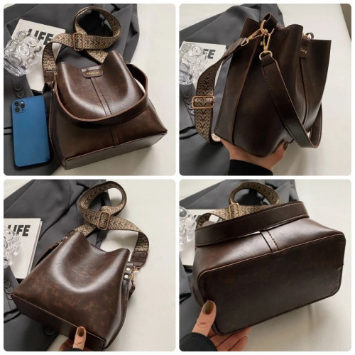 Женская кожаная сумка 9119 BLACK