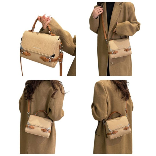 Женская кожаная сумка C196 APRICOT