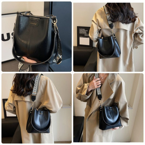 Женская кожаная сумка 9119 BLACK