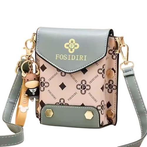 Женская кожаная сумка C-933 GREEN