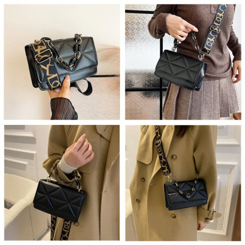 Женская кожаная сумка O-57 BLACK