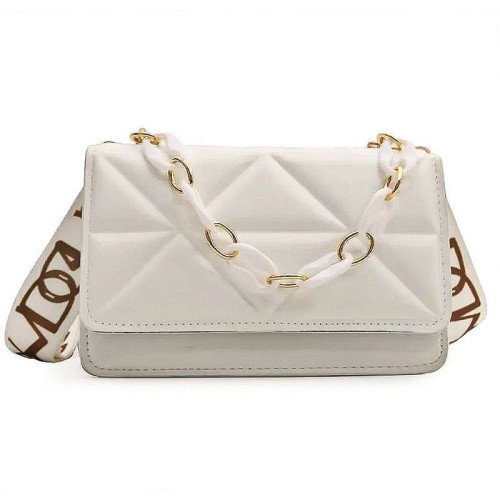 Женская кожаная сумка O-57 WHITE