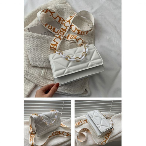 Женская кожаная сумка O-57 WHITE