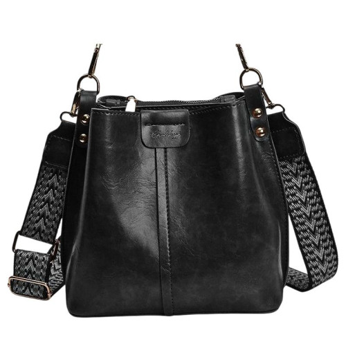 Женская кожаная сумка 9119 BLACK