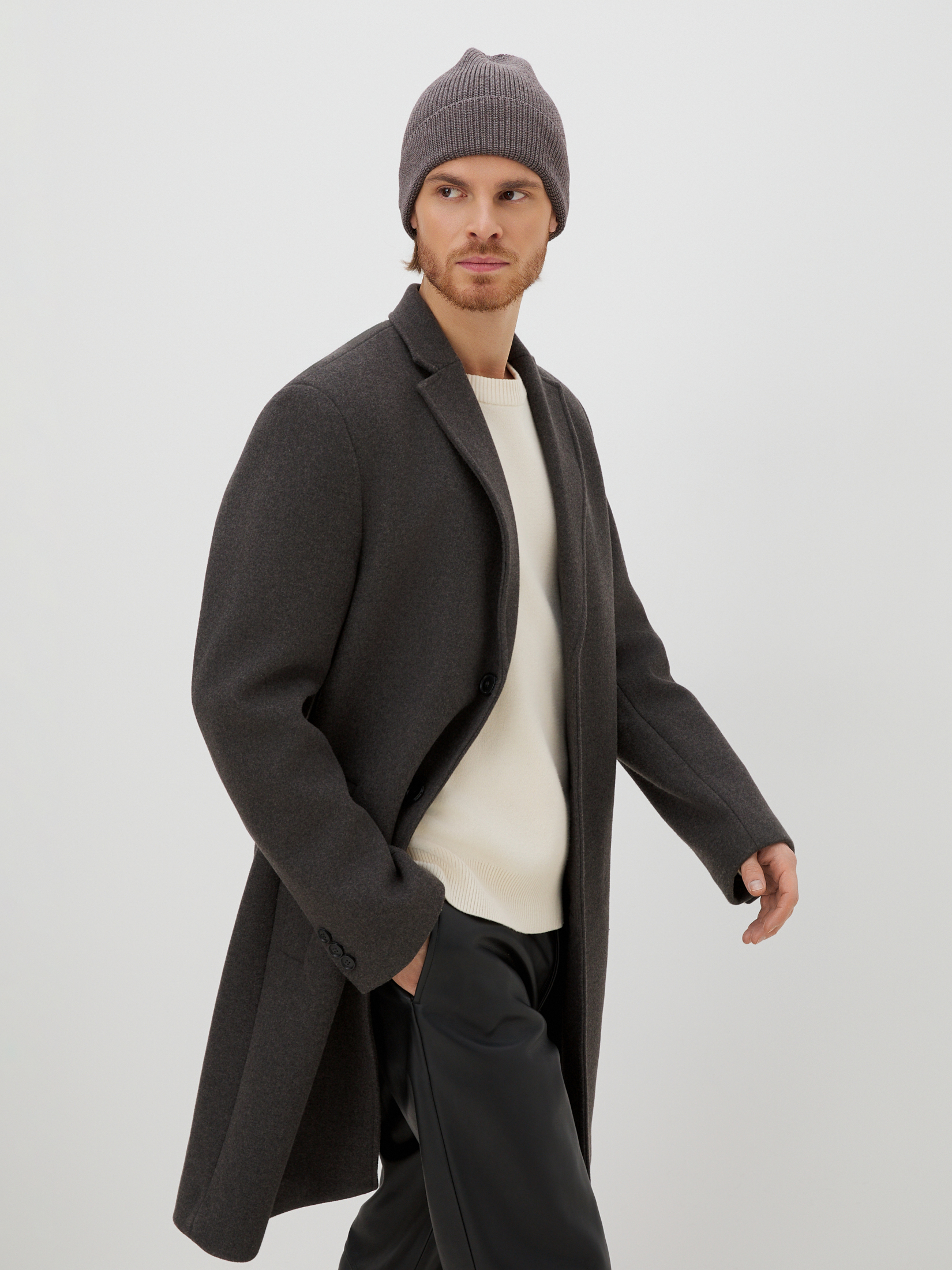 Мужская шапка CALZETTI 4394833, коричнево-серый