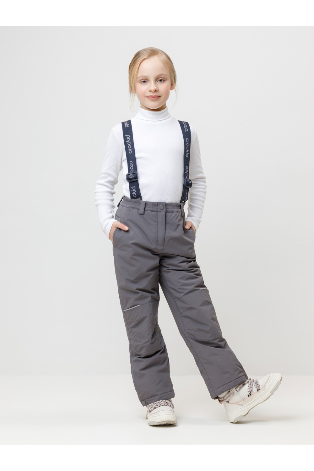 Crockid Брюки ВК 40006/25/2 ГР темно-серый гранит Crockid