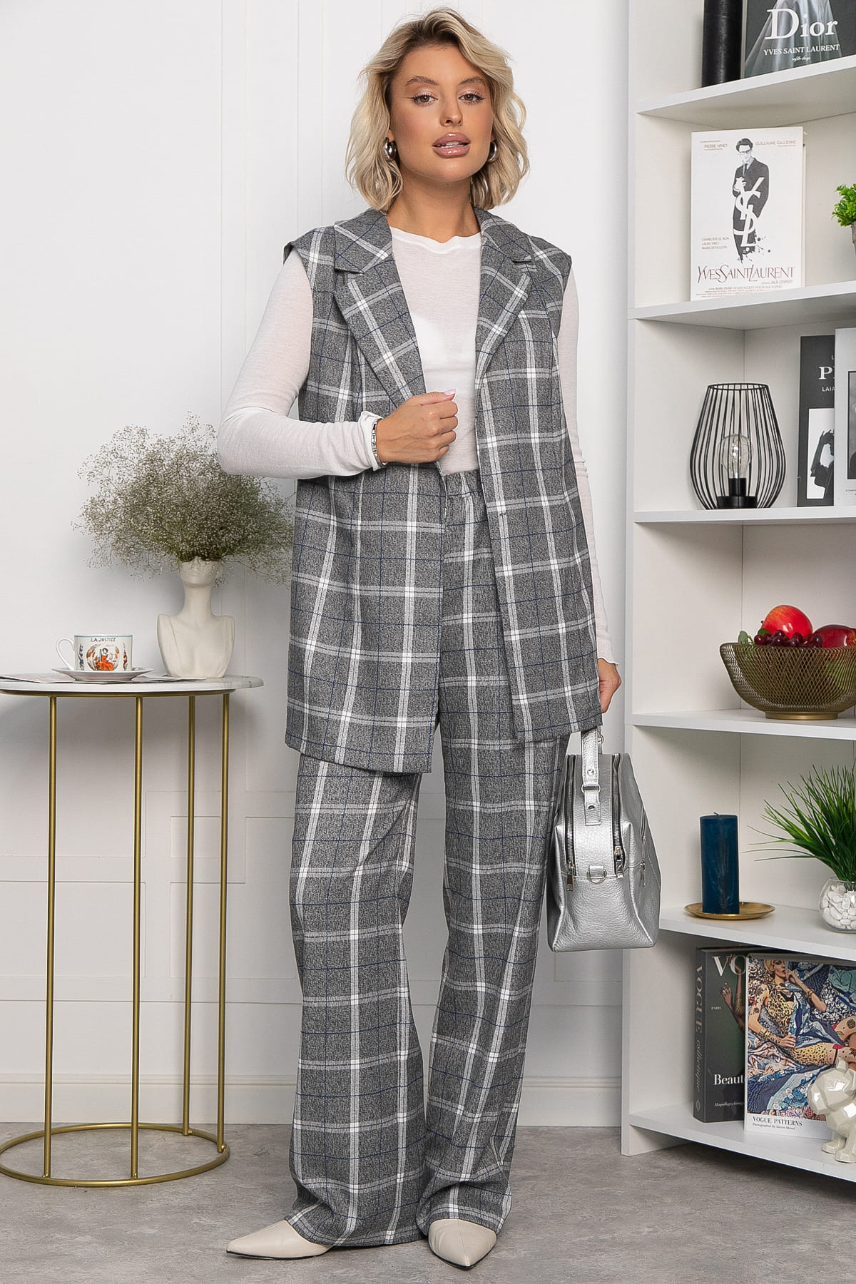 Костюм брючный Амстердам (светло-серый) К14290-12М