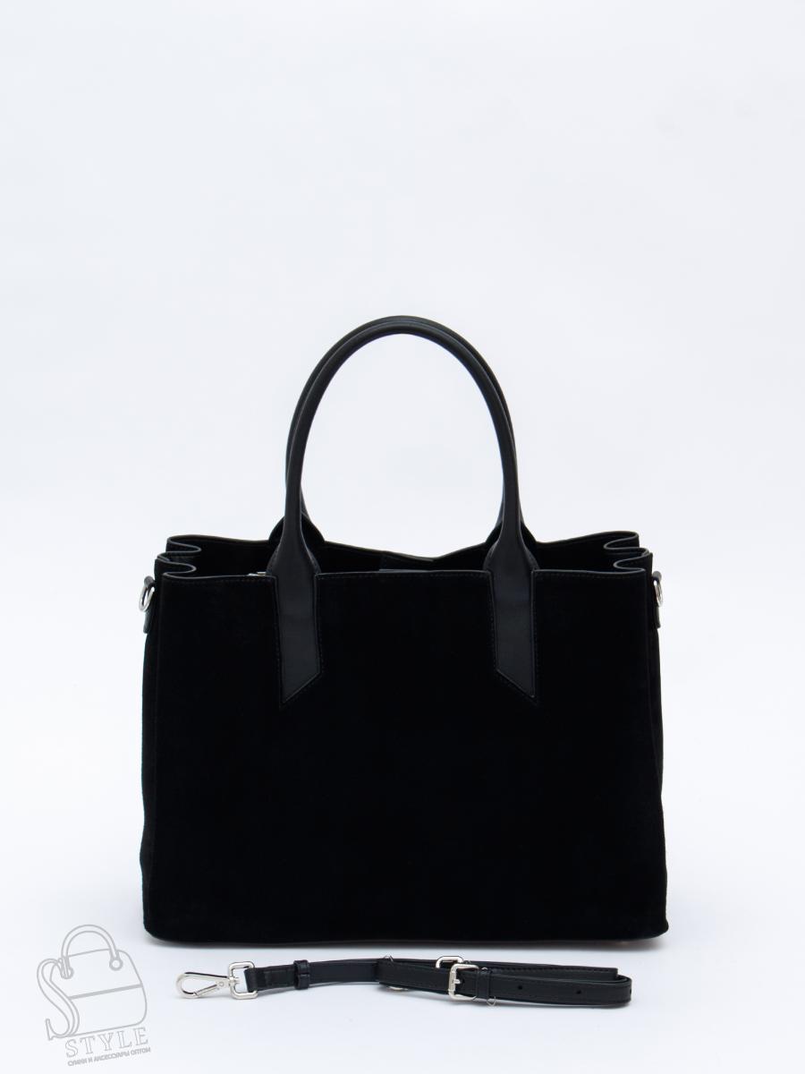 Сумка женская кожаная 1019M black Polina&Eiterou