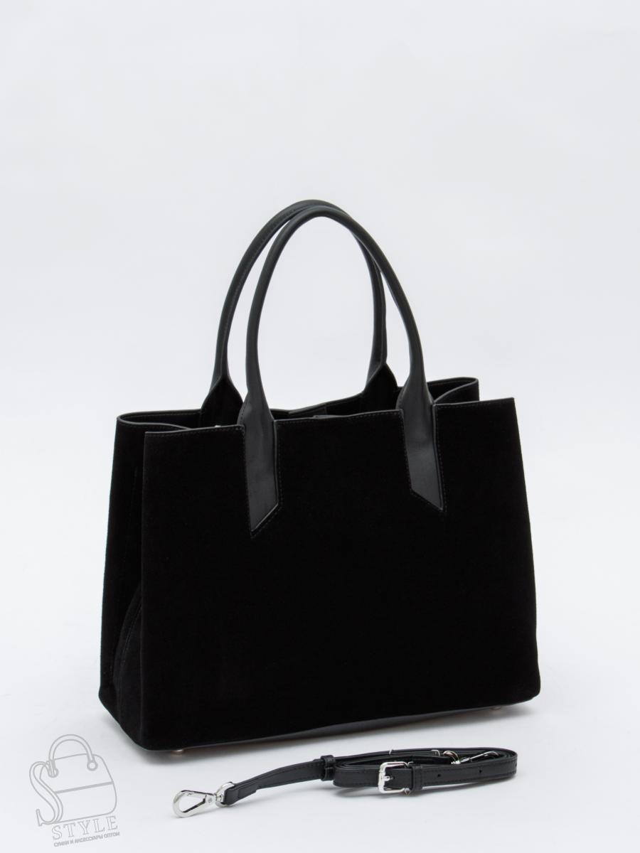 Сумка женская кожаная 1019M black Polina&Eiterou