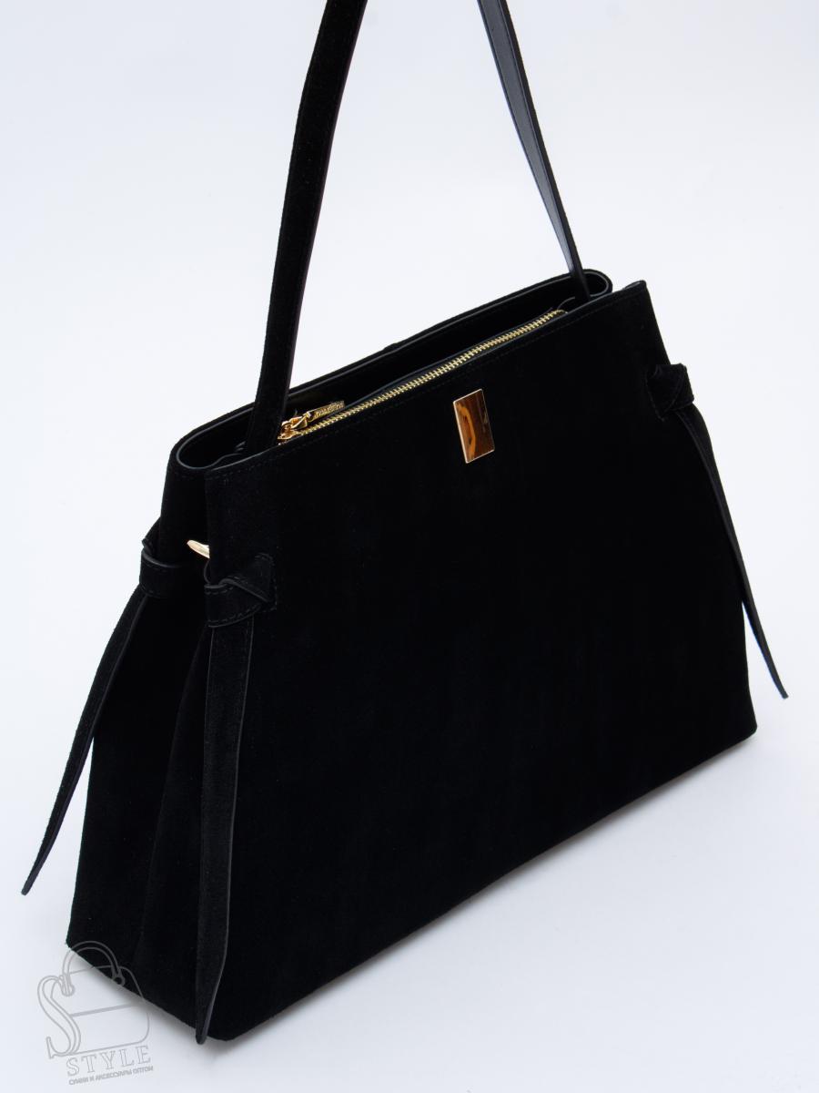 Сумка женская кожаная 1026M black Polina&Eiterou