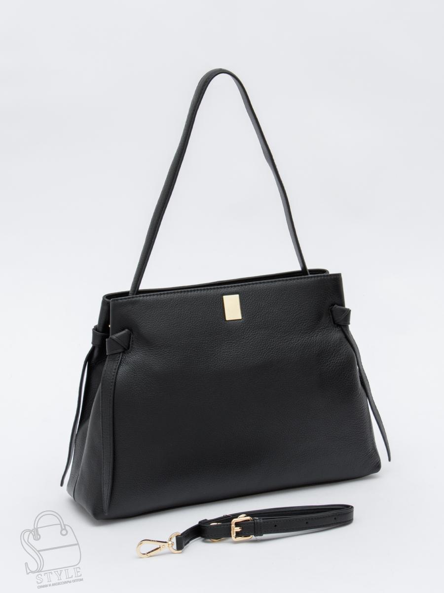 Сумка женская кожаная 1026-1MP black Polina&Eiterou