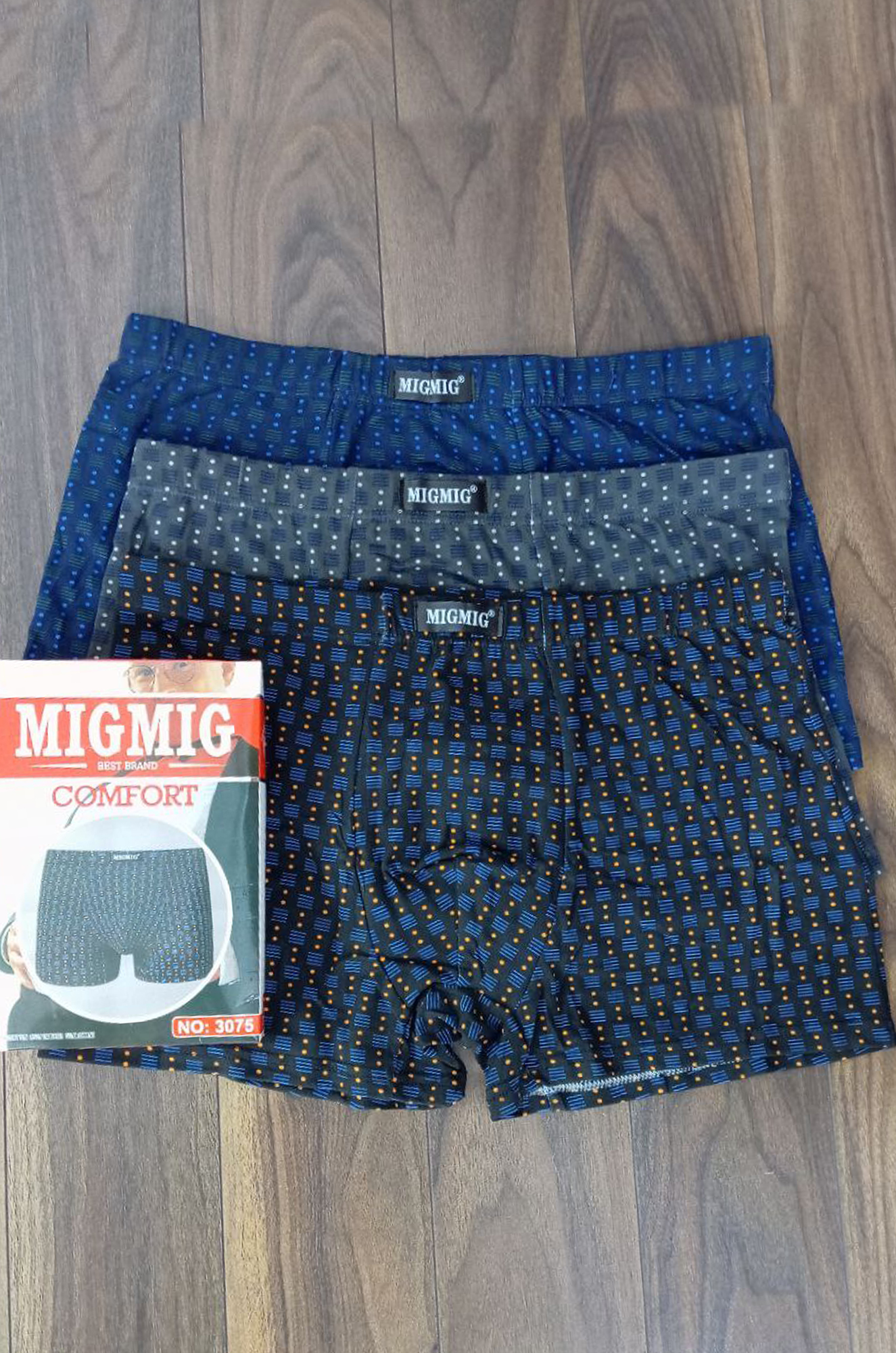 Боксеры мужские 3075 великаны, хлопок (цвета в ассортименте)