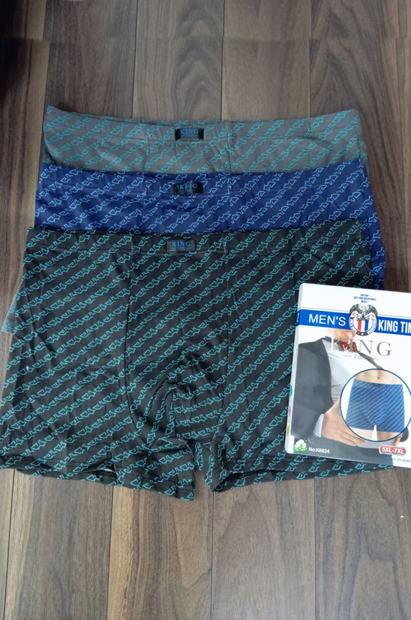 Боксеры мужские 6824 великаны, хлопок (цвета в ассортименте)