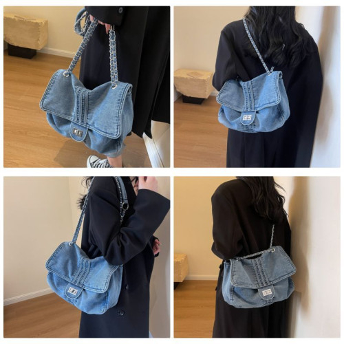 Женская джинсовая сумка D-5959 L BLUE